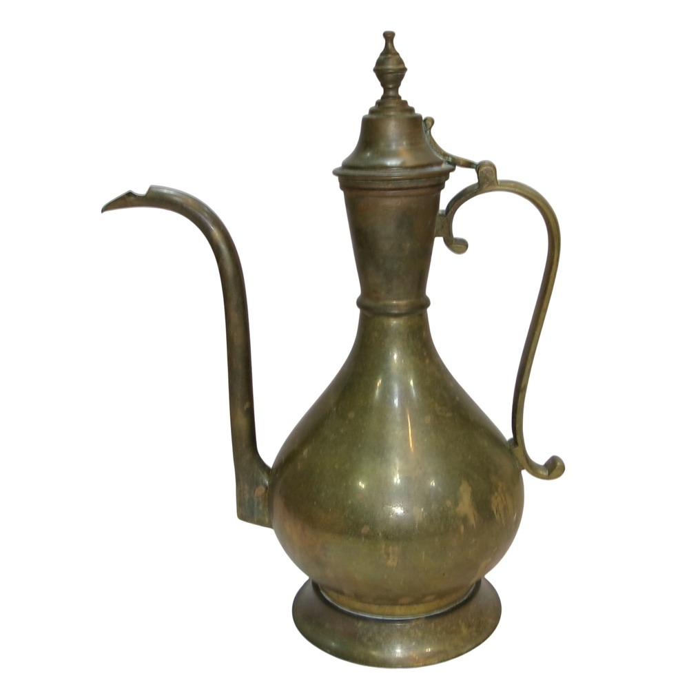 Antique Russian Water Pot Teapot Tall Pitcher Ewer
